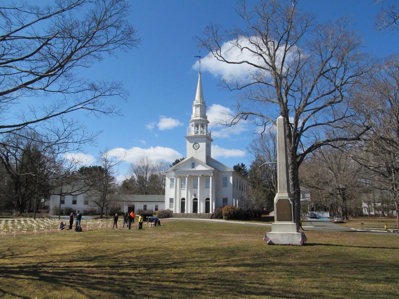 First Congregational Church on the Cheshire town green