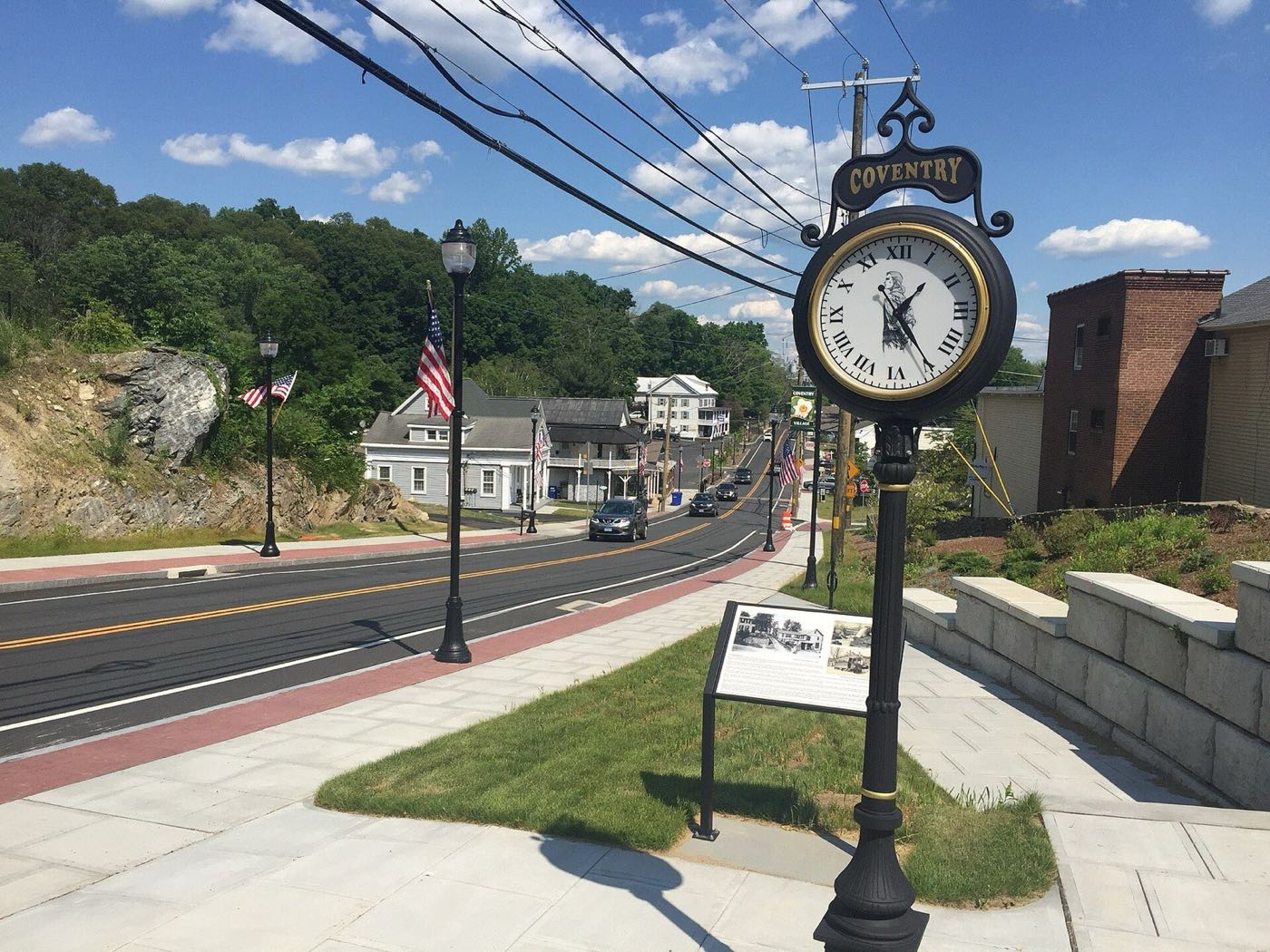 The South Coventry village center in Coventry, Connecticut.