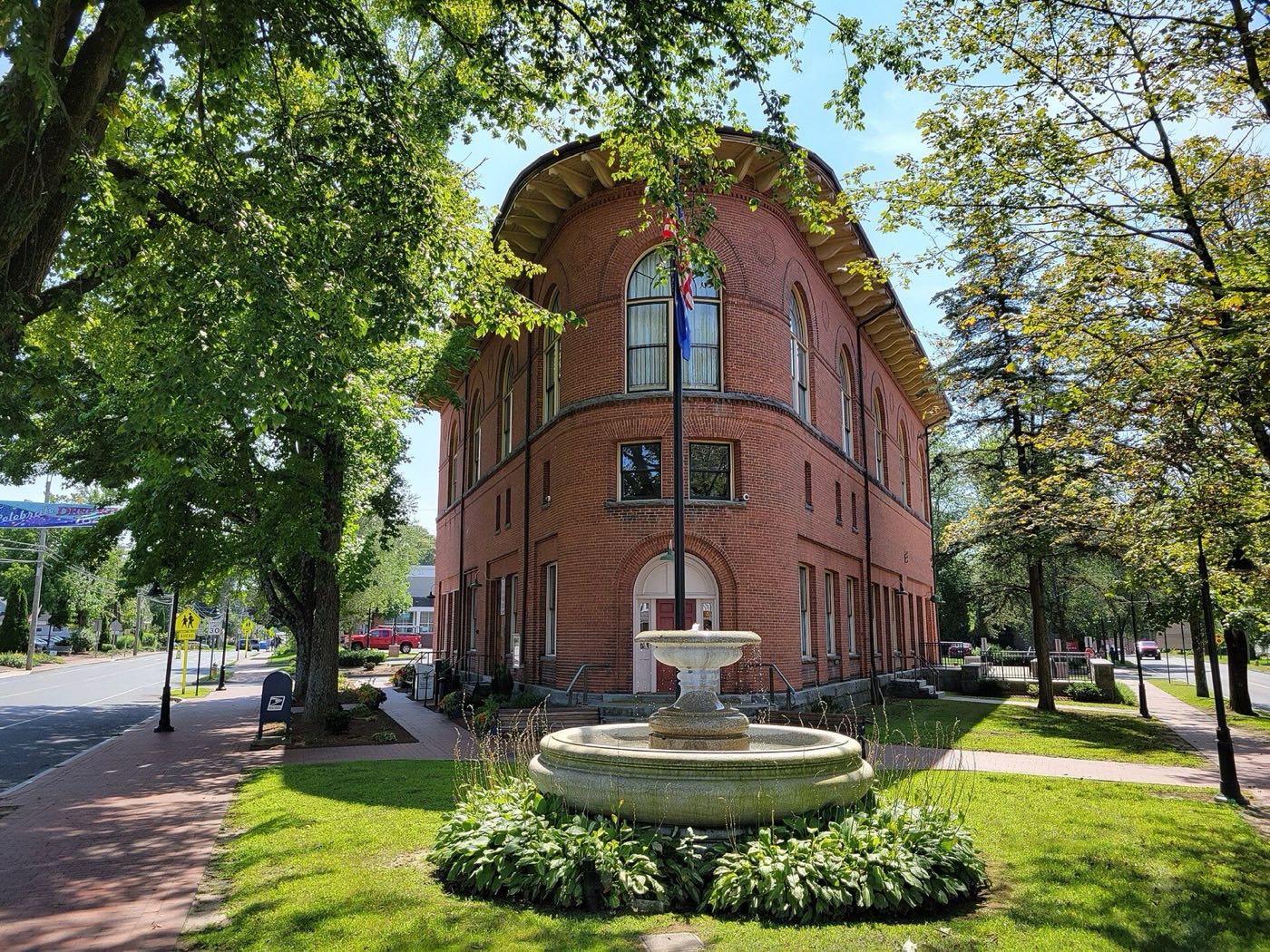 Deep River town hall on Main Street