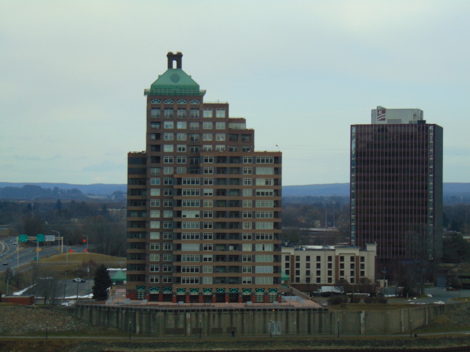 Skyline view of East Hartford, Connecticut