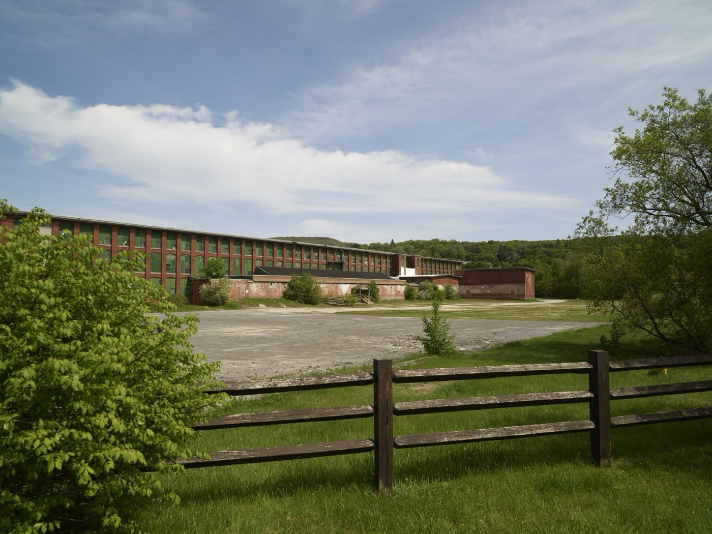 View of mills in downtown Adams, Massachusetts.