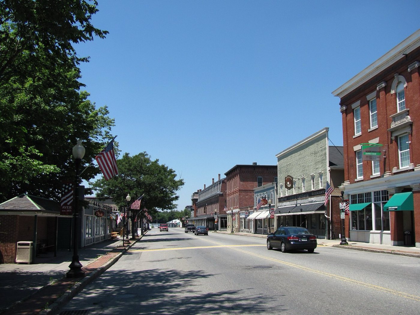 Main Street in Ayer, Massachusetts.