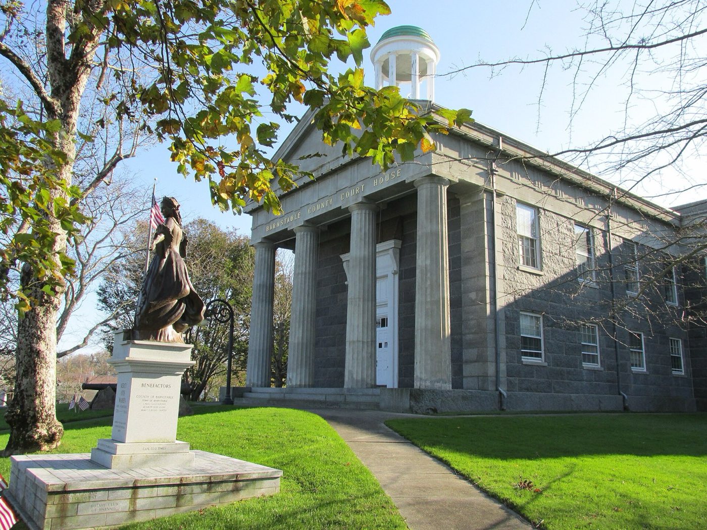 The Barnstable County Courthouse in Barnstable village.