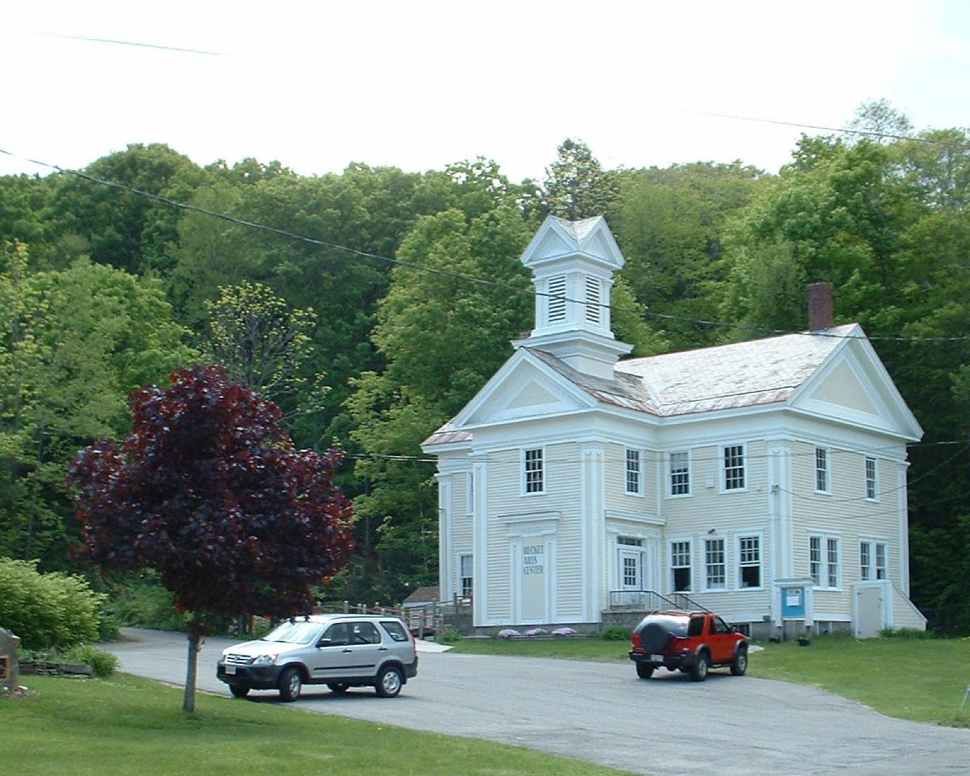 The Becket Arts Center building in Becket, Massachusetts.