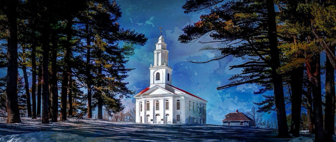 The First Congregational Church of Blandford, known locally as the White Church.