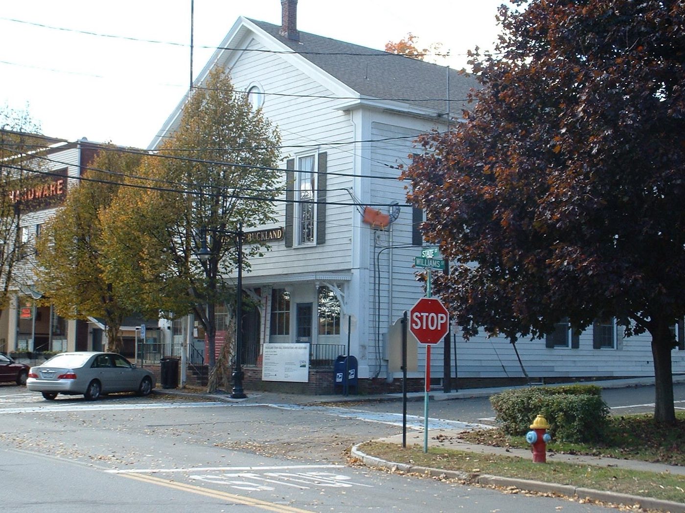 Buckland Town Hall in Buckland, Massachusetts.