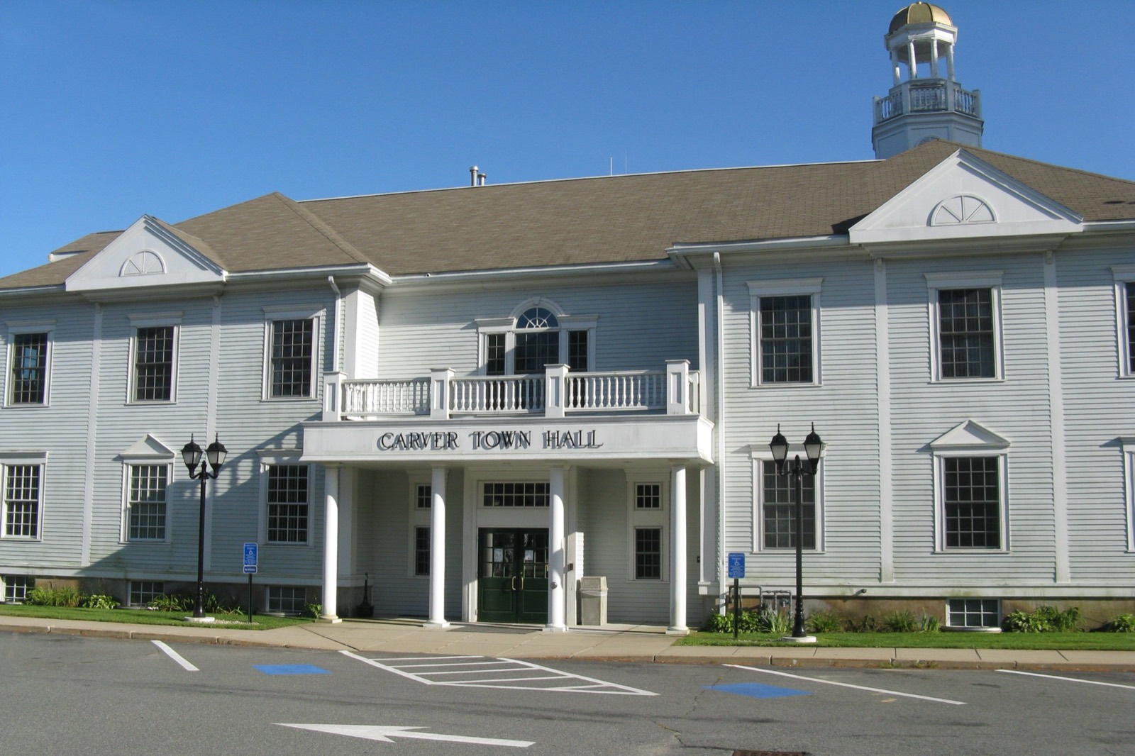 Town Hall in Carver, Massachusetts.