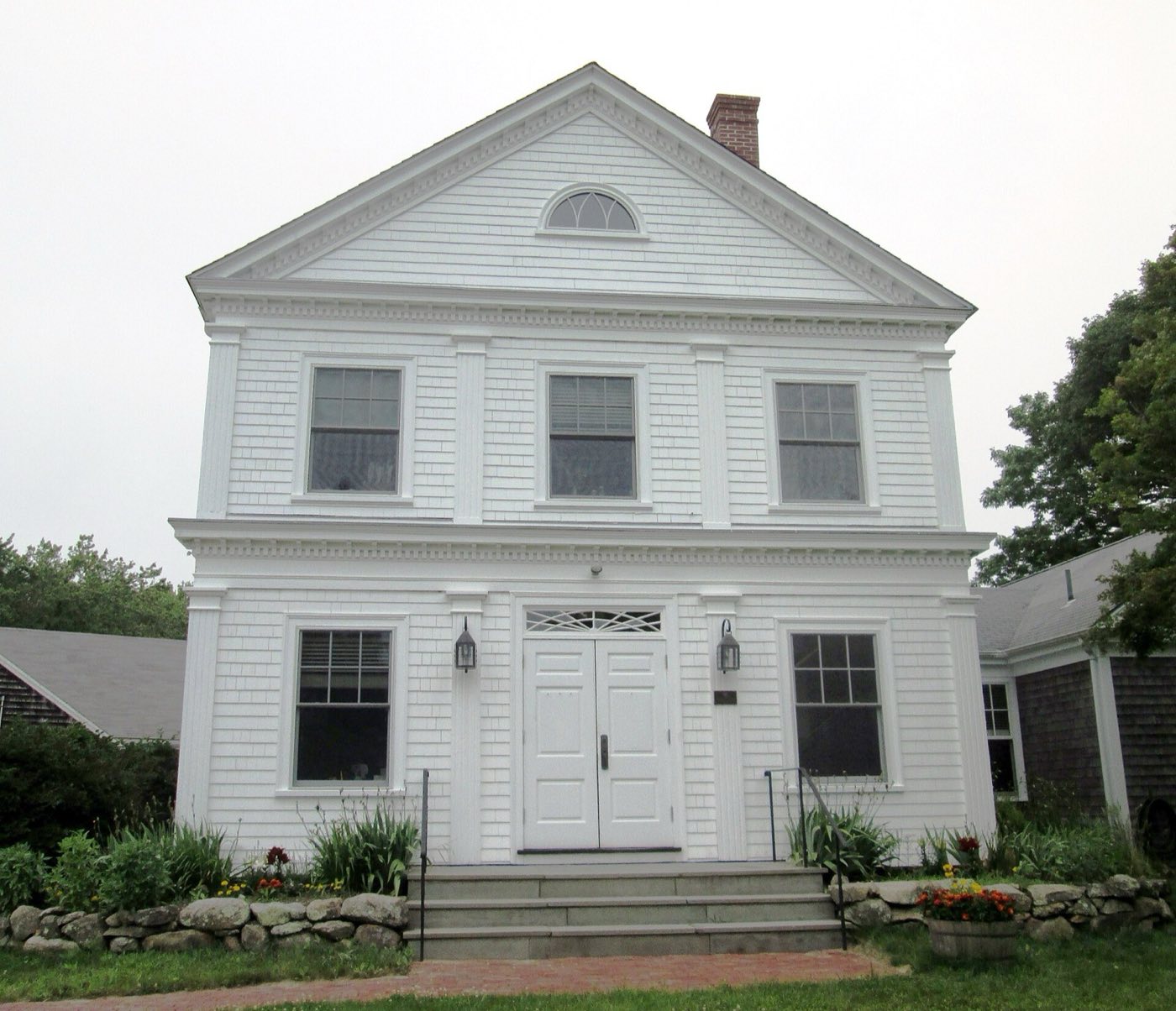 Chilmark Town Hall at 401 Middle Road in Chilmark, Massachusetts.