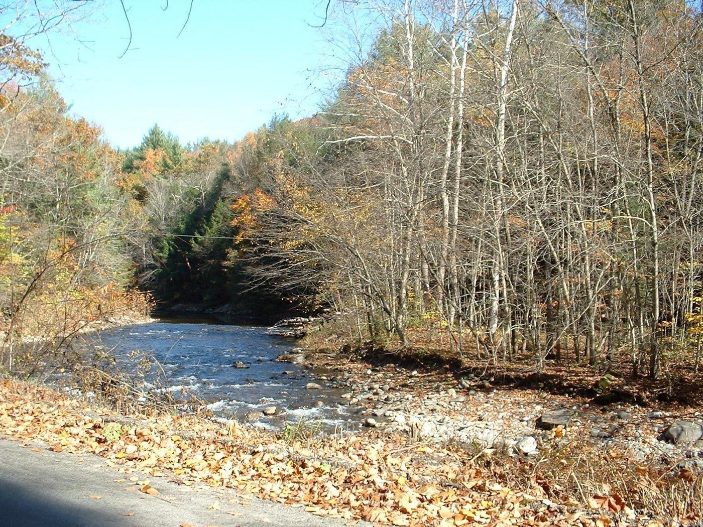 The Green River in Colrain, Massachusetts.