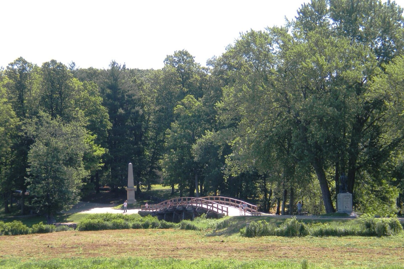 The Old North Bridge in Concord, Massachusetts, site of the opening battle of the American Revolutionary War.