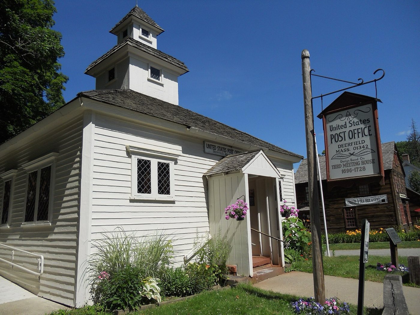 The Deerfield, Massachusetts post office.