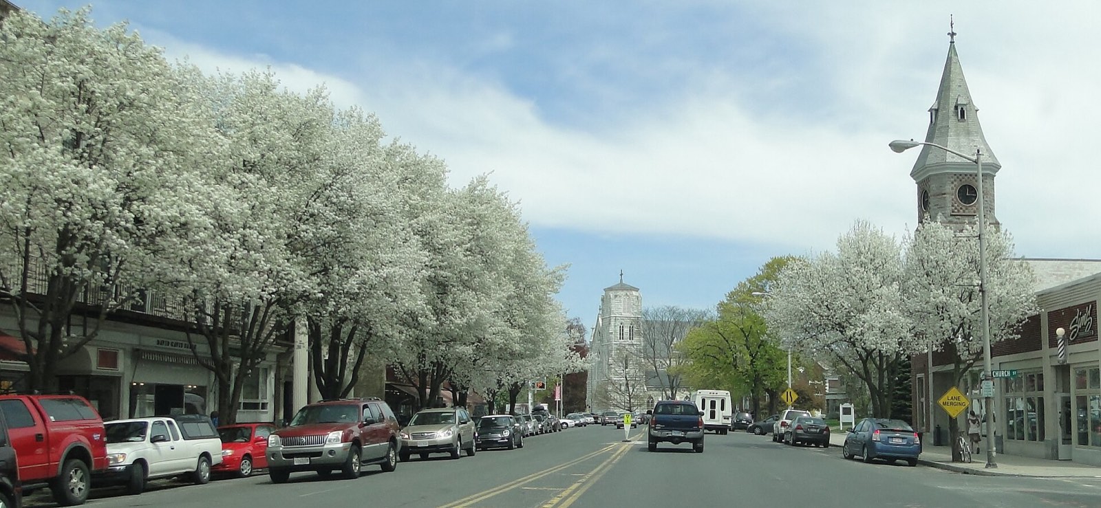 Downtown Great Barrington, Massachusetts.