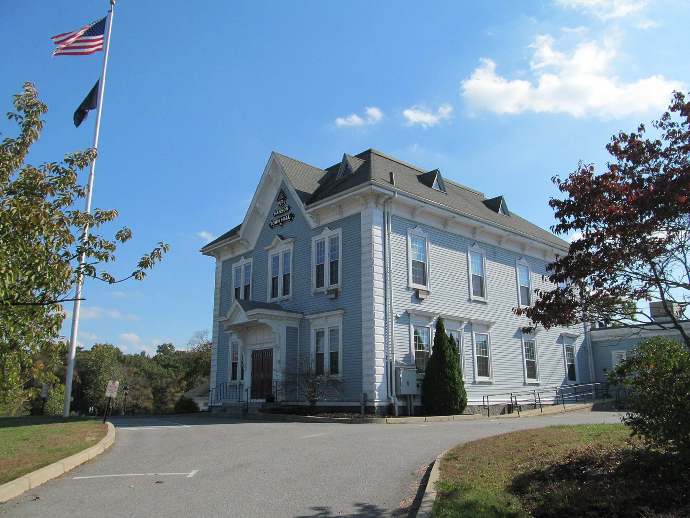 Hanson Town Hall, Massachusetts.