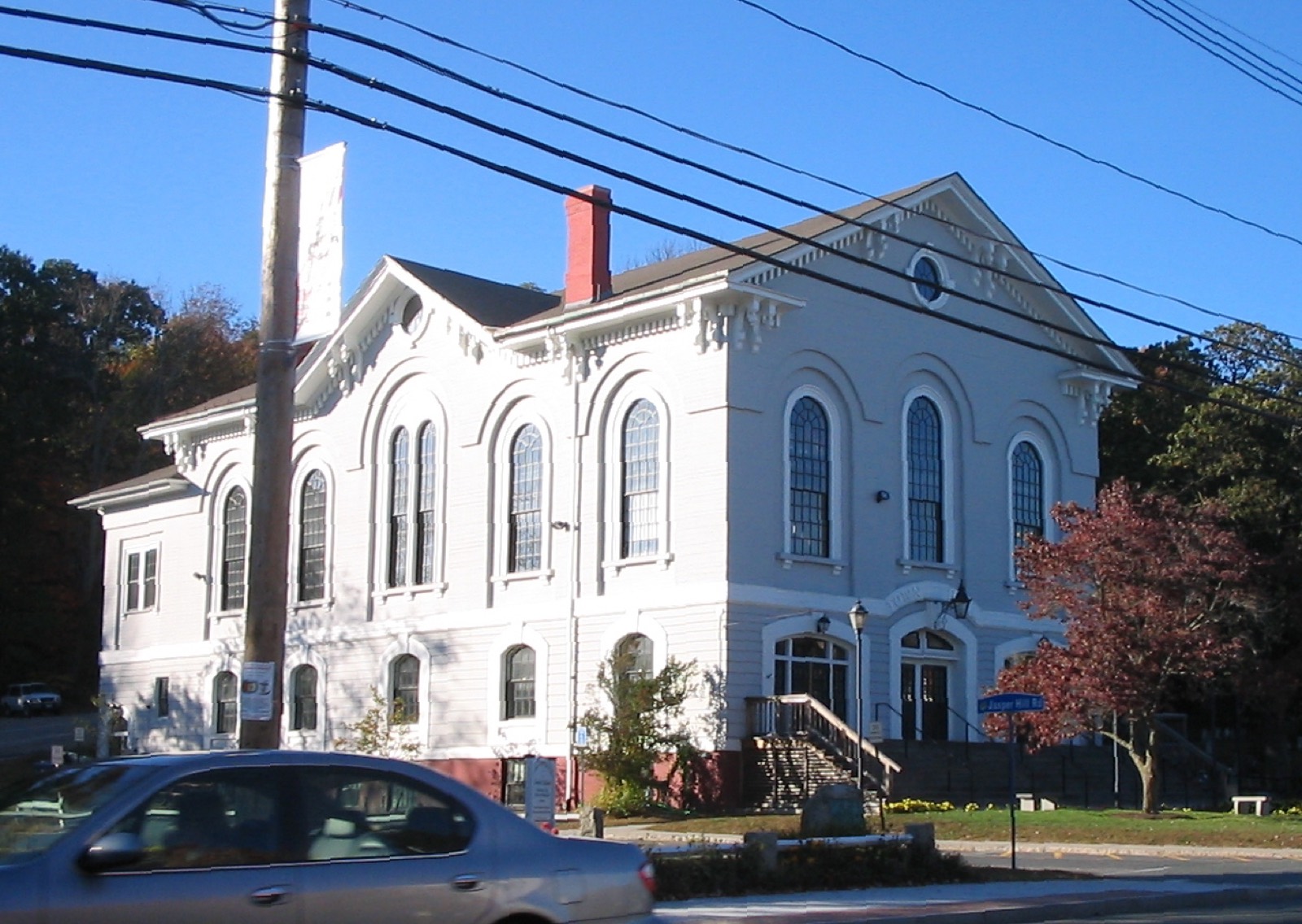 Holliston Town Hall in Holliston, Massachusetts.