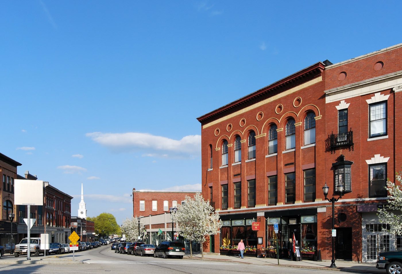 Hudson town center, Massachusetts.