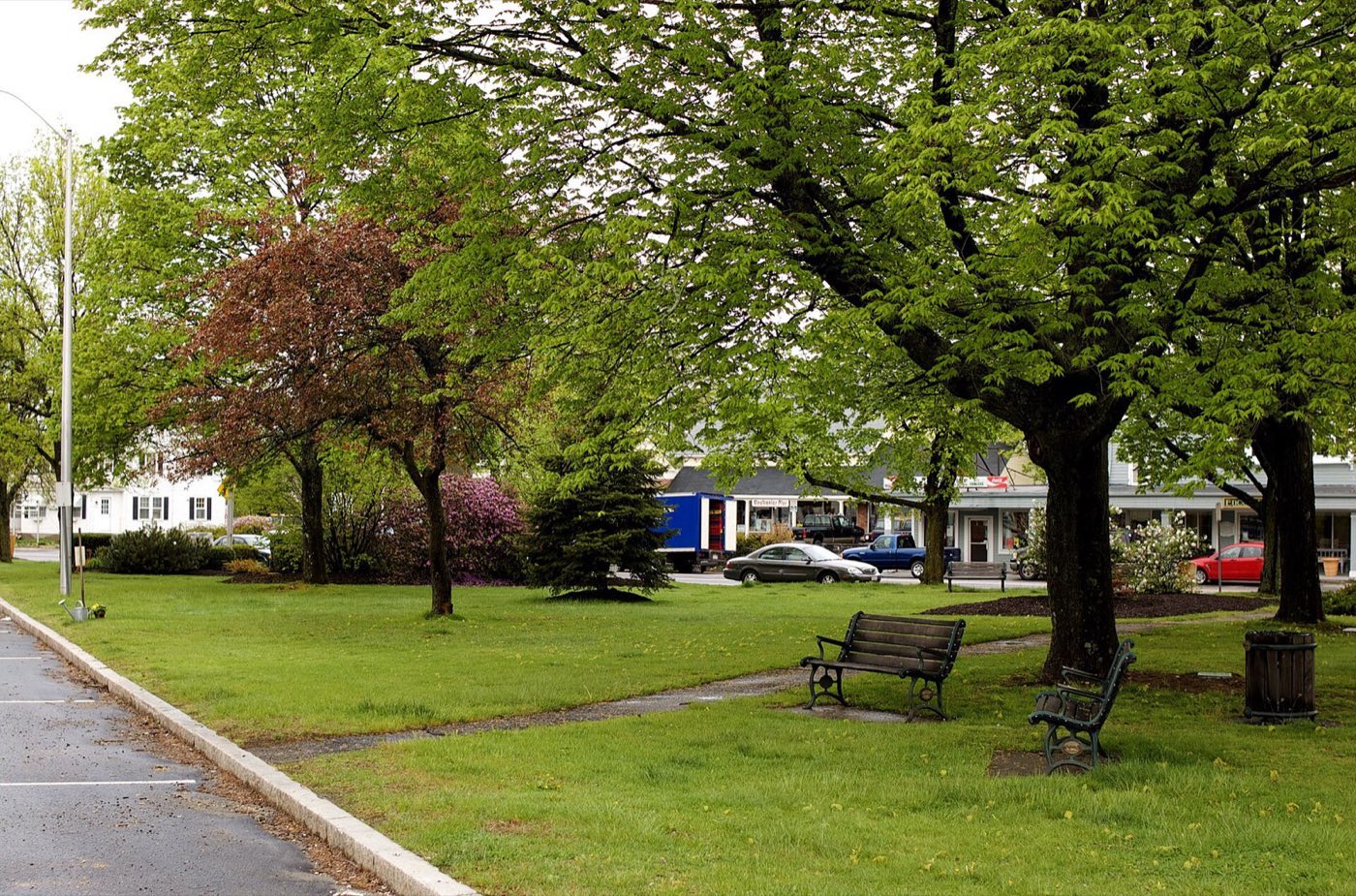 Littleton Common, the historic town center of Littleton, Massachusetts.