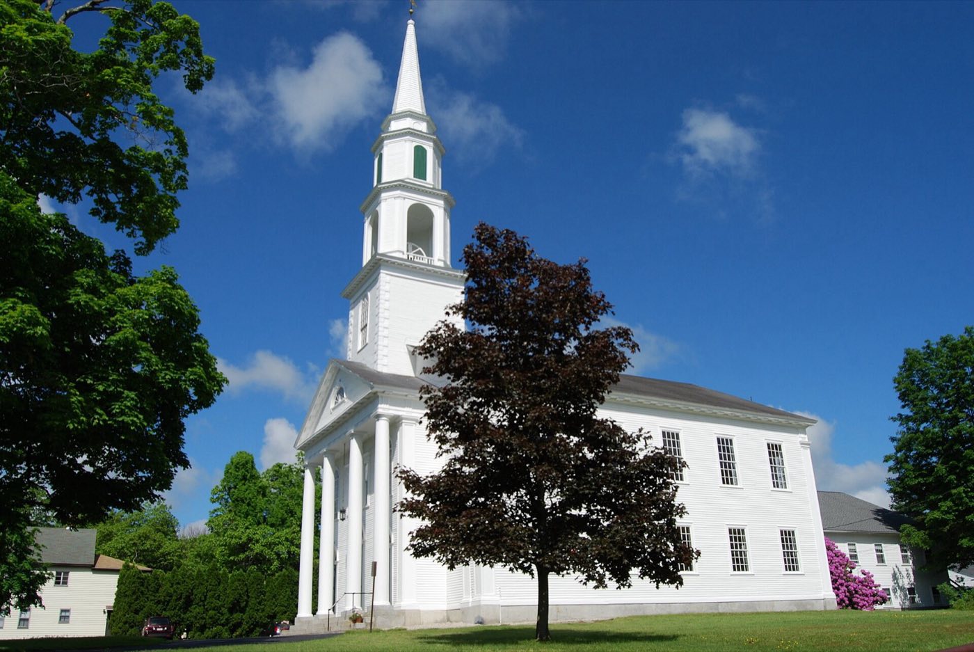 The First Church in Mendon, Massachusetts.