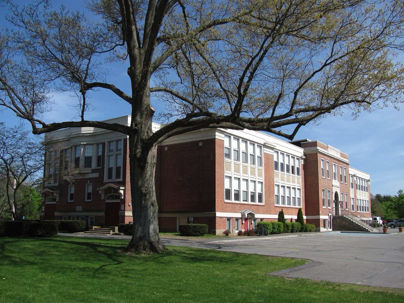 The Veterans Memorial Building in Millis, Massachusetts.