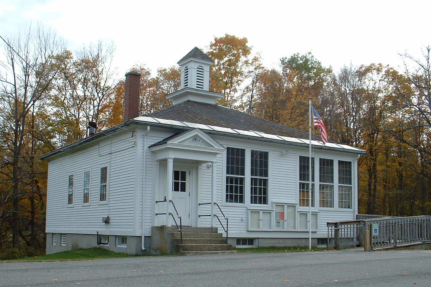 New Ashford Town Hall in New Ashford, Massachusetts.