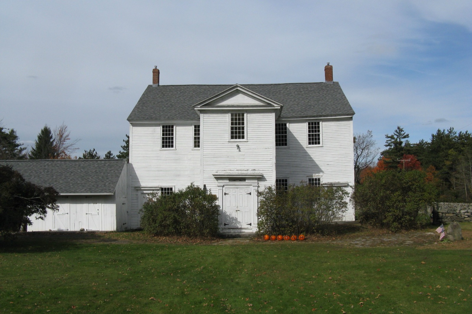 The old Pelham Town Hall in Pelham, Massachusetts.