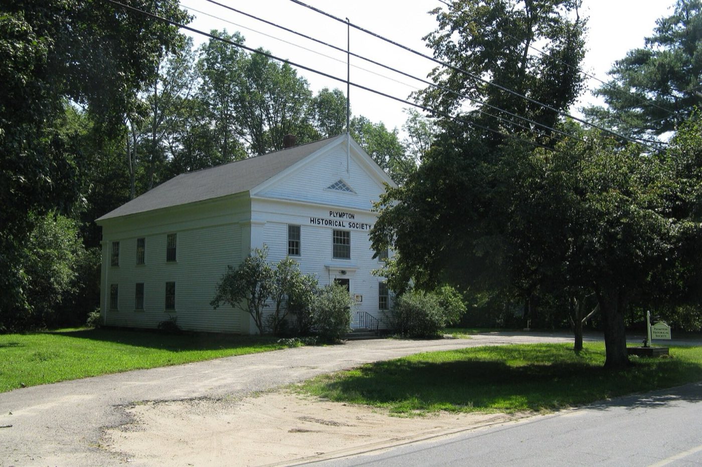 Plympton Historical Society building in Plympton, Massachusetts