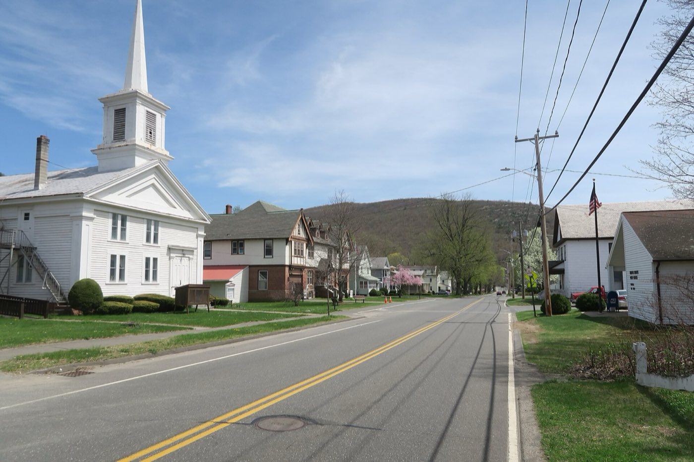 Main Street in Russell, Massachusetts.