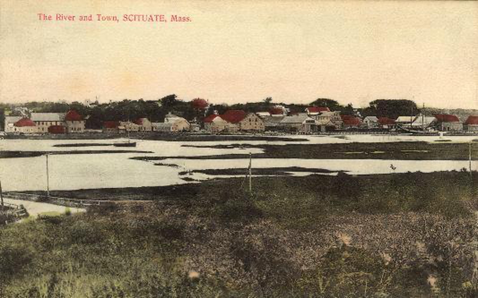 The North River and the town of Scituate, Massachusetts.
