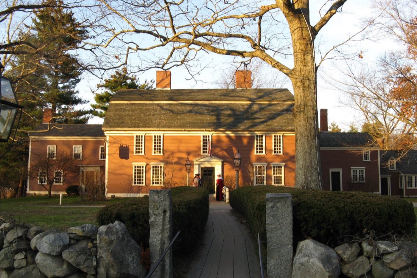 The Wayside Inn, a historic inn in Sudbury, Massachusetts, along the old Boston Post Road.