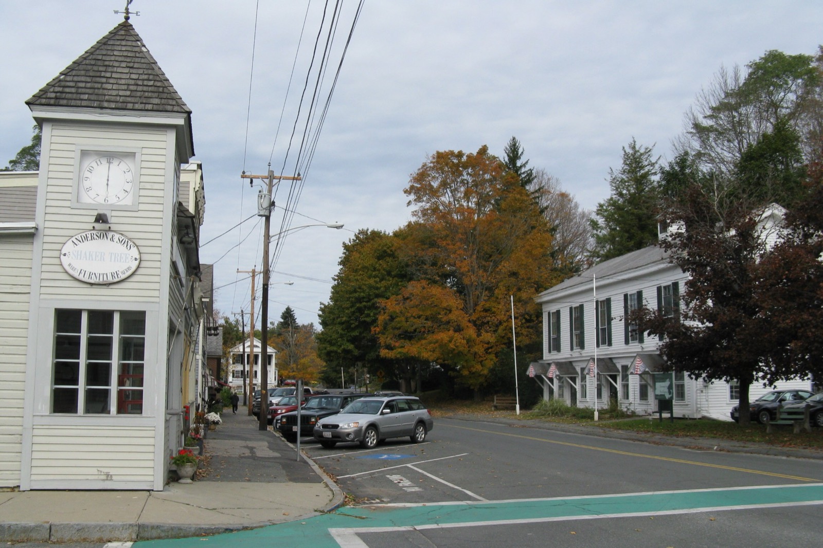 Main Street in the West Stockbridge village center.