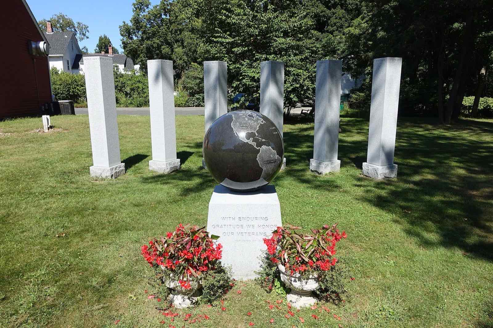 Veterans Memorial in Wilbraham, Massachusetts.