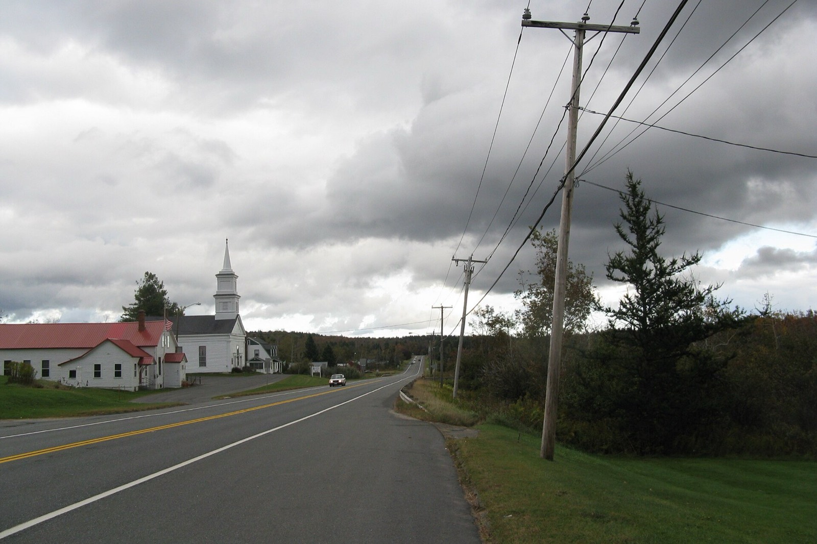 Massachusetts Route 9 eastbound through Windsor.