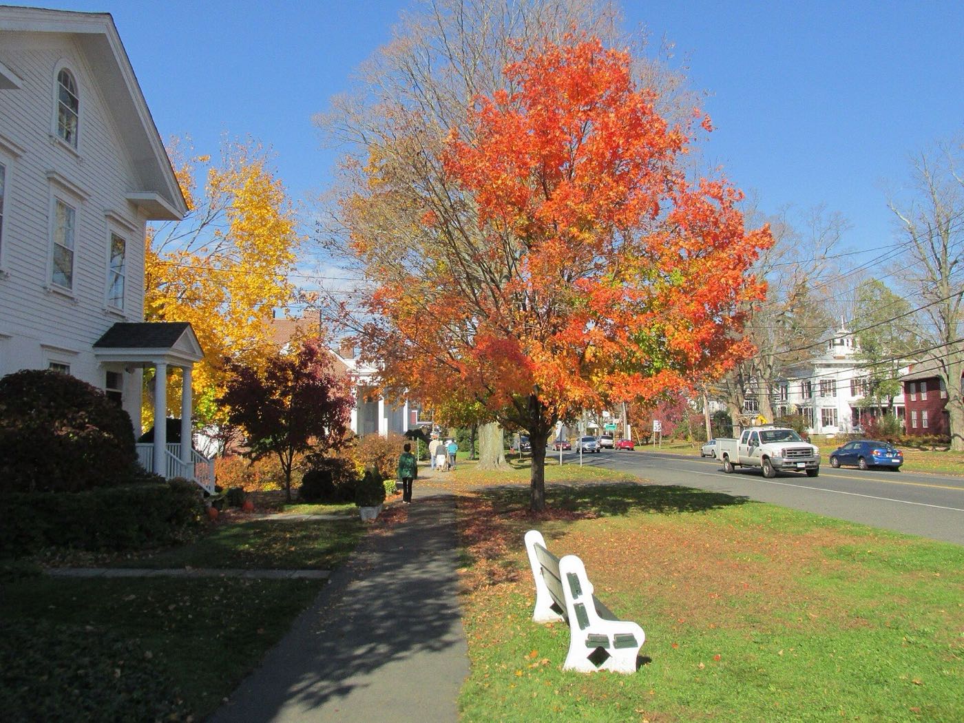 Main Street in Newtown, Connecticut