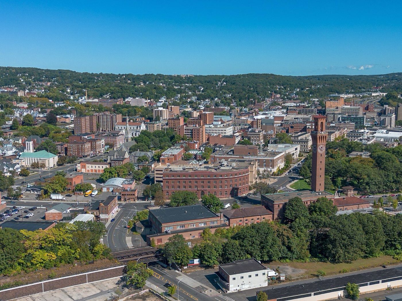 Downtown Waterbury, Connecticut skyline