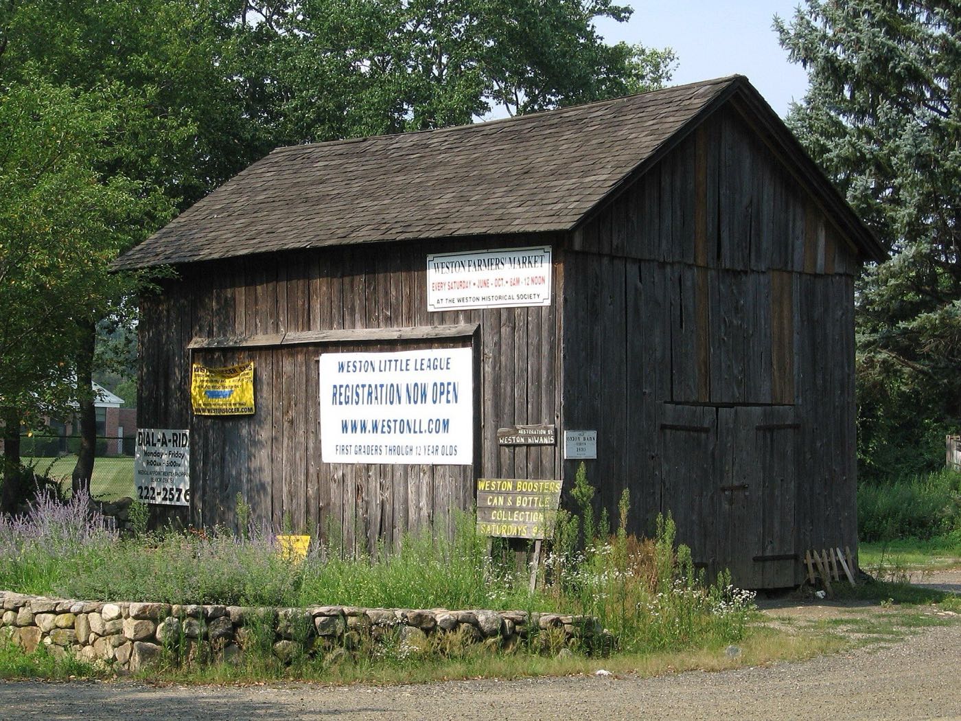Historic onion barn in Weston, Connecticut